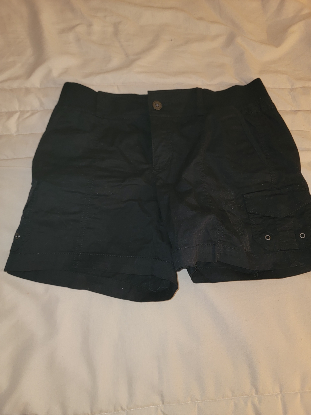 Women's Black Cargo Shorts